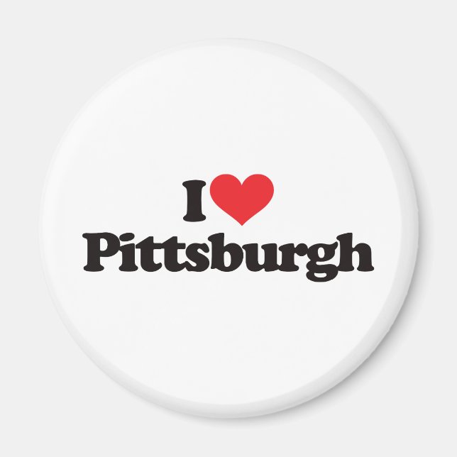 Imã Eu Amo Pittsburgh (Frente)