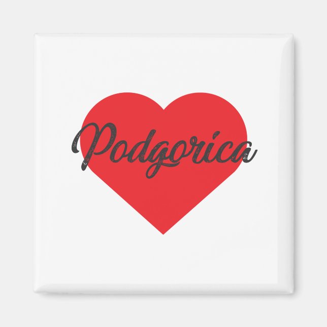 Imã Eu Amo Podgorica - Montenegro (Frente)