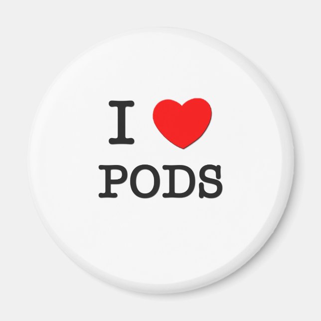 Imã Eu Amo Pods (Frente)