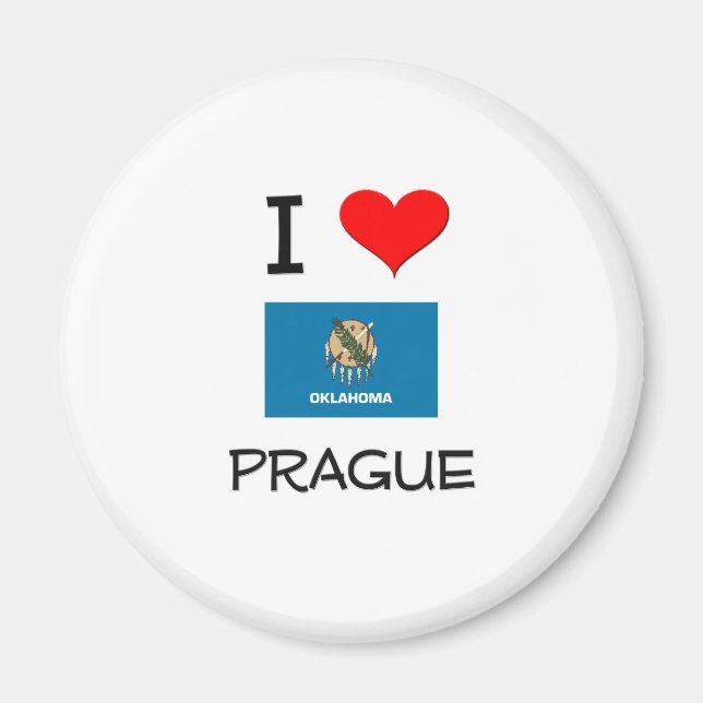 Imã Eu Amo Praga Oklahoma (Frente)