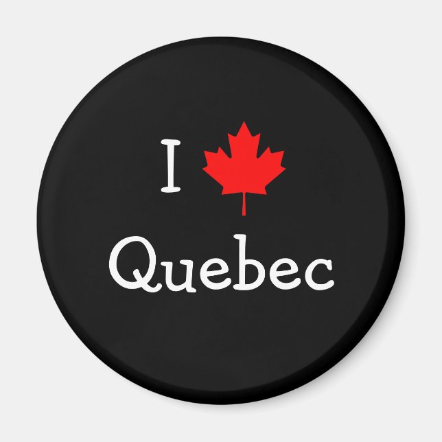 Imã Eu Amo Quebec (Frente)