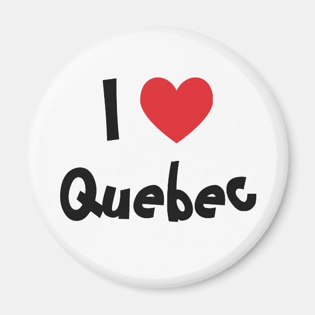 Imã Eu Amo Quebec (Frente)