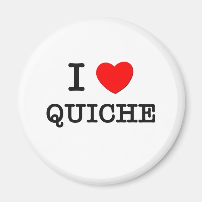 Imã Eu Amo Quiche (Frente)