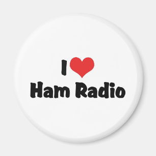 Imã Eu Amo Rádio "Heart Ham" - Rádio Amador