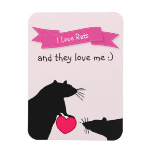 Ímã Eu amo ratos e amam-me