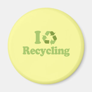 Imã Eu amo recicl