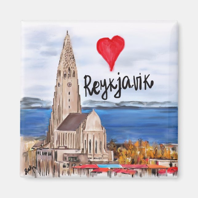 Imã eu amo Reykjavik (Frente)