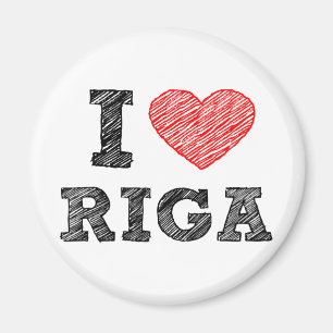 Imã Eu amo Riga
