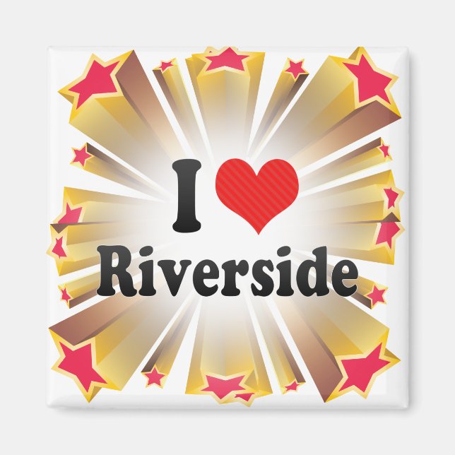Imã Eu Amo Riverside (Frente)