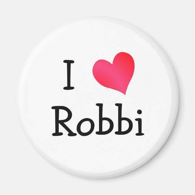 Imã Eu Amo Robbi (Frente)