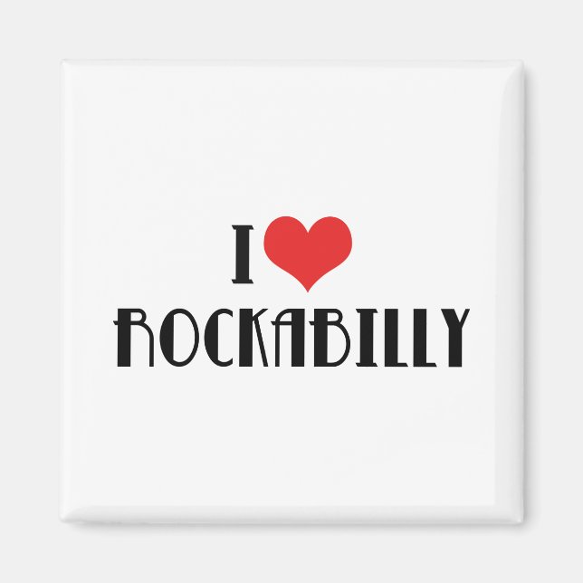 Imã Eu Amo Rockabilly (Frente)