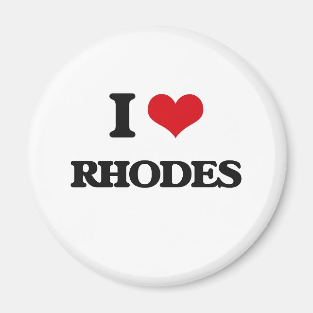 Imã Eu Amo Rodes (Frente)