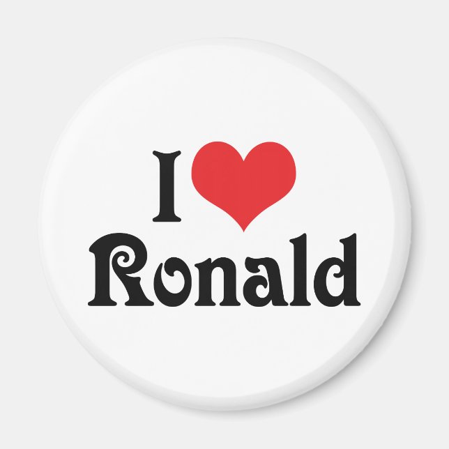 Imã Eu Amo Ronald (Frente)
