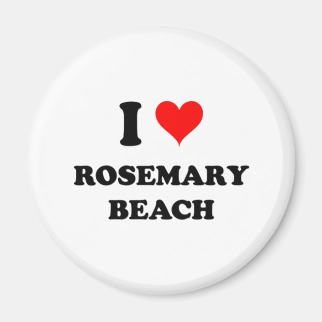 Imã Eu amo Rosemary Beach Florida (Frente)