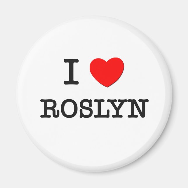 Imã Eu amo Roslyn (Frente)