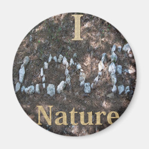 Imã Eu Amo Roupas e Presentes da Natureza