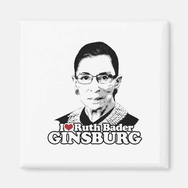 Imã Eu Amo Ruth Bader Ginsburg Para Sempre (Frente)