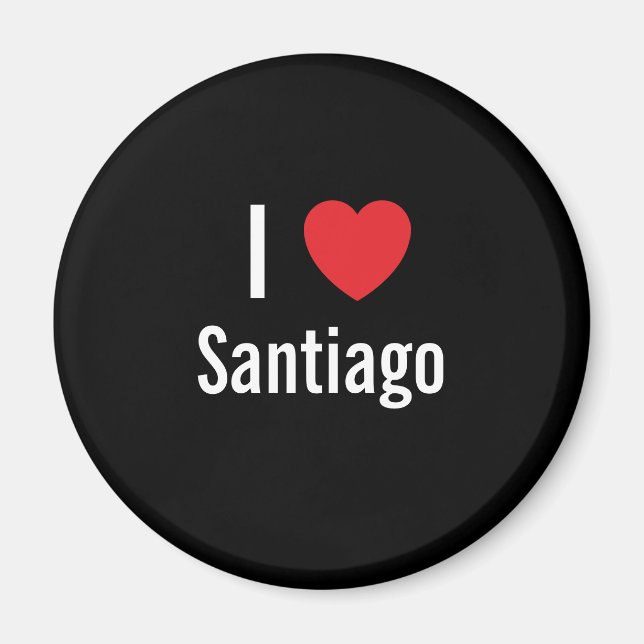 Imã Eu amo Santiago (Frente)