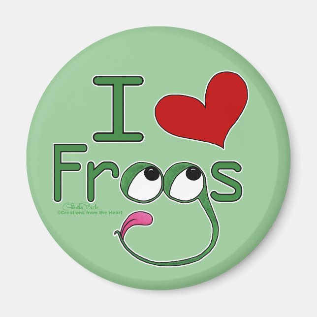 Imã Eu amo SAPOS (Frente)