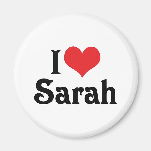 Imã Eu Amo Sarah (Frente)