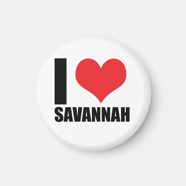Imã Eu amo Savannah (Frente)