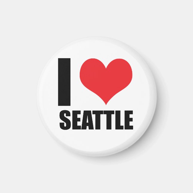Imã Eu amo Seattle (Frente)