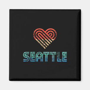 Imã Eu Amo Seattle Camiseta Presente Férias Natal Dist