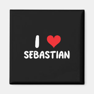 Imã Eu Amo Sestian - Coração - Nome 