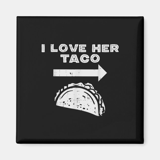 Imã Eu Amo Seu Taco Correspondendo Casal Cinco De Mayo (Frente)