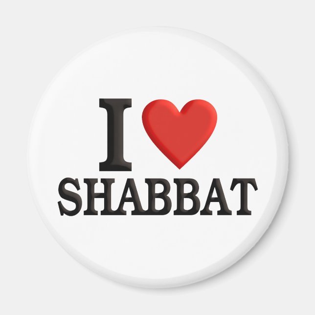 Imã Eu amo Shabbat (Frente)