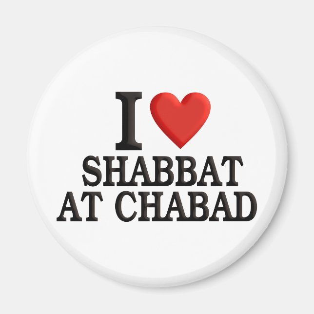 Imã Eu amo Shabbat em Chabad (Frente)