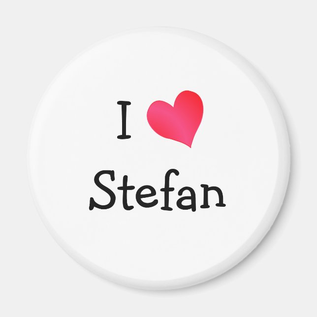 Imã Eu Amo Stefan (Frente)