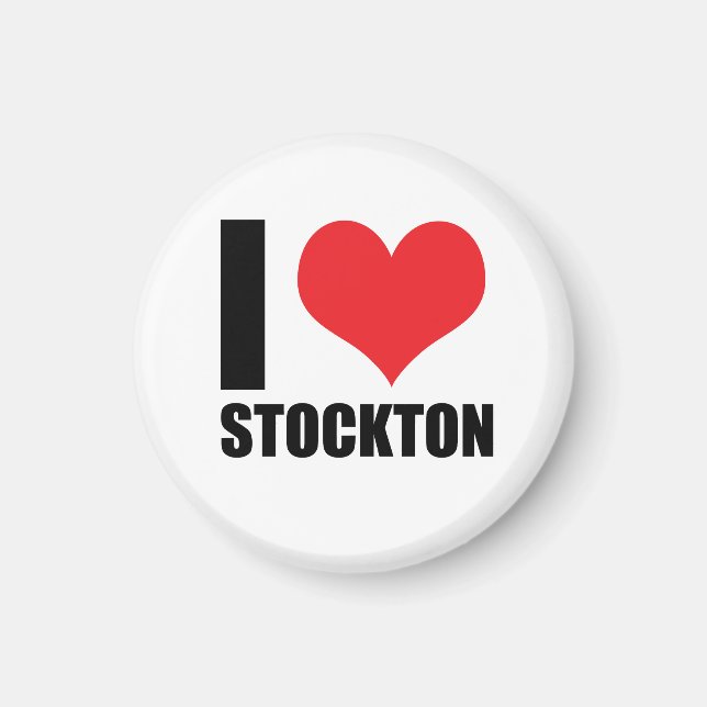 Imã Eu amo Stockton (Frente)