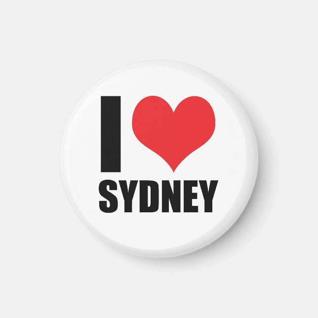 Imã Eu amo Sydney (Frente)