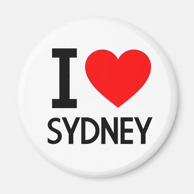 Imã Eu Amo Sydney (Frente)