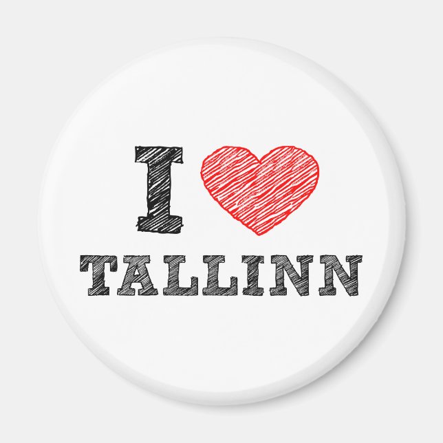 Imã Eu amo Talinn (Frente)