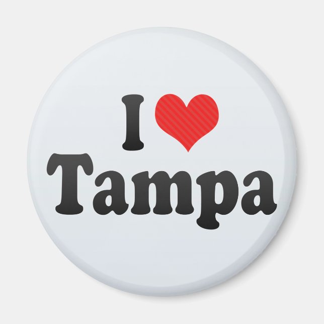 Imã Eu Amo Tampa (Frente)