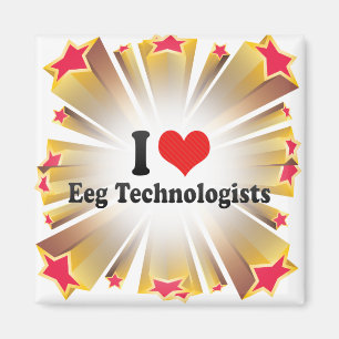 Imã Eu amo tecnólogos de Eeg