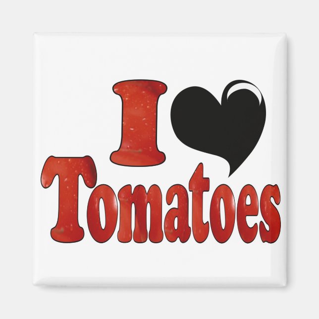 Imã Eu Amo Tomates (Frente)