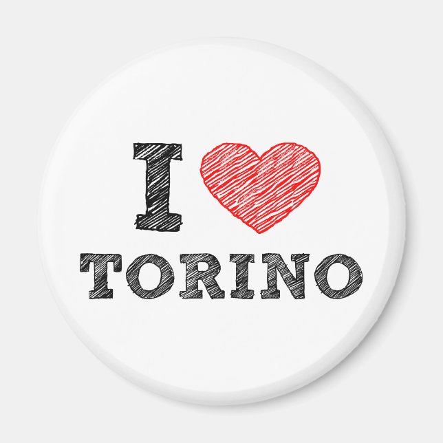 Imã Eu Amo Torino (Frente)