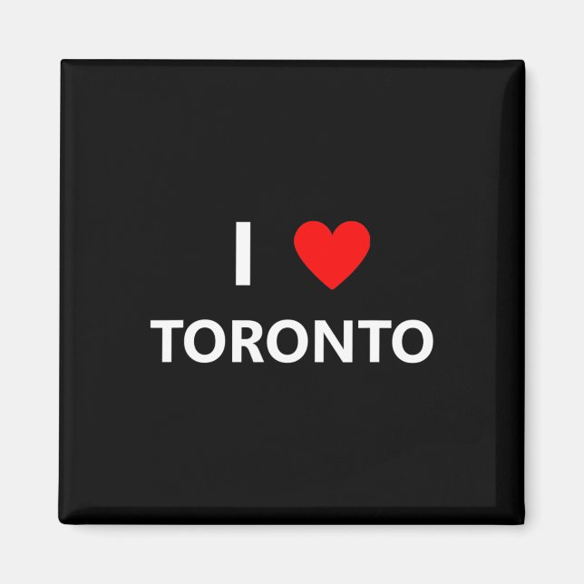 Imã Eu Amo Toronto Canadá Cidade Turística Lembrança  (Frente)