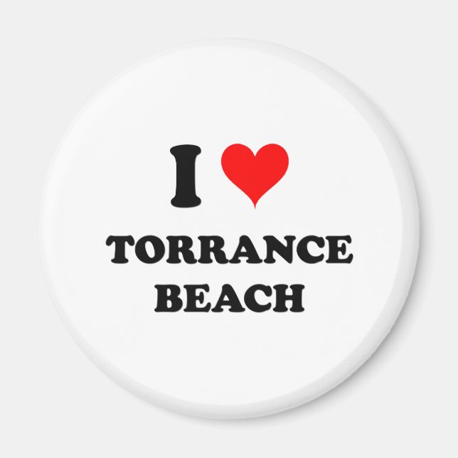 Imã Eu Amo Torrance Beach California (Frente)