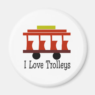Imã Eu Amo Trolleys