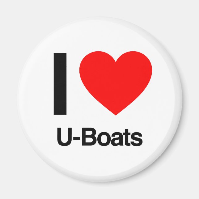 Imã eu amo u-barcos (Frente)