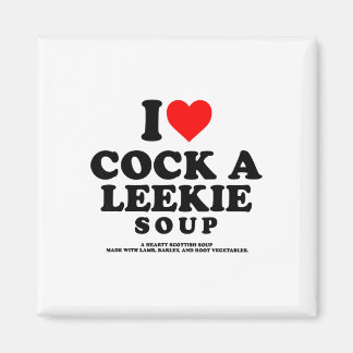 Imã Eu Amo Uma Sopa Leekie Escocesa Frango Leek Burns 