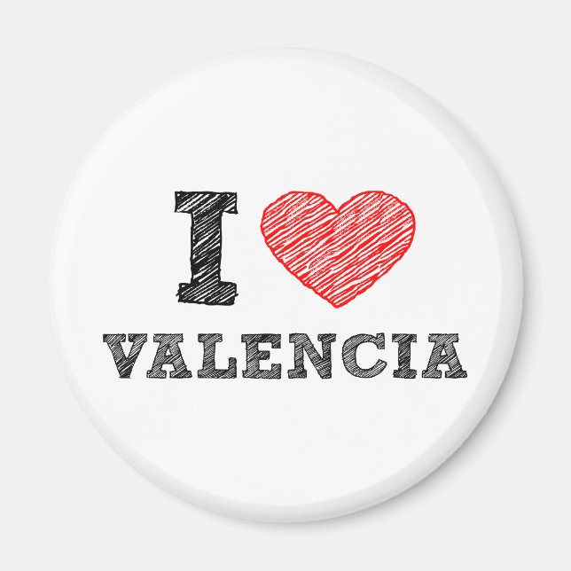 Imã Eu Amo Valencia (Frente)
