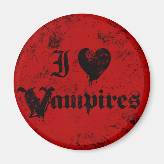 Imã Eu Amo Vampiros (Frente)