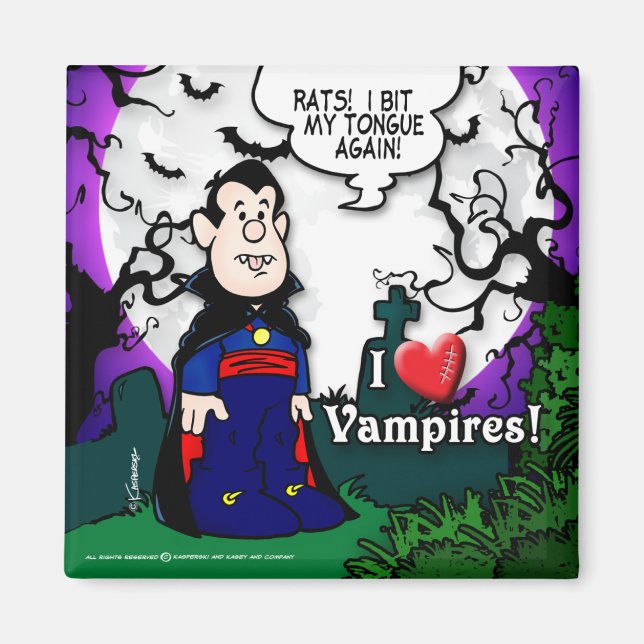 Imã Eu Amo Vampiros (Frente)
