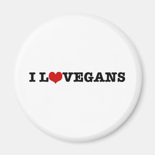 Imã Eu amo Vegans