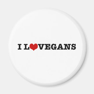 Imã Eu Amo Vegans